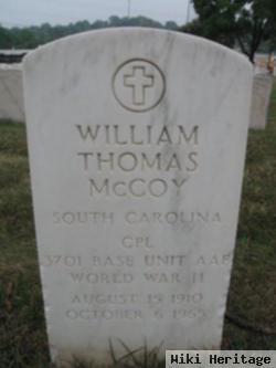 Corp William Thomas Mccoy