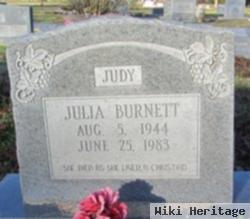 Julia "judy" Burnett