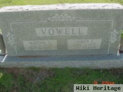 Martha Ellen Mccracken Vowell