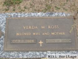 Verda M Ross