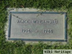 Alice W Weil Landau