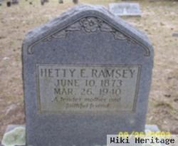 Hetty Easter Cook Ramsey