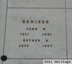 John W Beniger