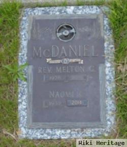 Rev Melton G Mcdaniel, Sr