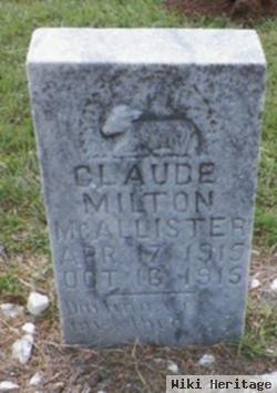 Claud Milton Mcallister