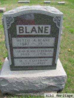 Sarah Elizabeth Blane Coffman