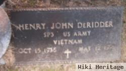 Henry John Deridder