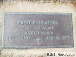 Pvt Fred B. Seaton