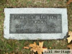 Matthew Lofton Brogdon