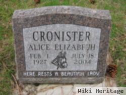 Alice Elizabeth Cronister