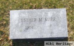 Esther M Snyder Kurr