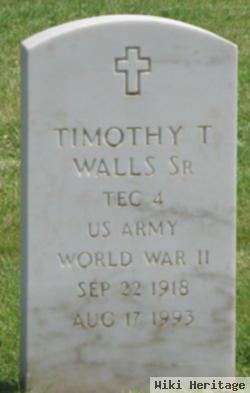 Timothy T Walls, Sr