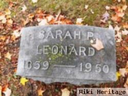 Sarah P Pierce Leonard