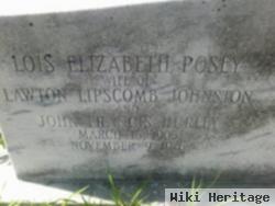Lois Elizabeth Posey Johnston Hurley