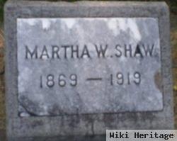 Martha Mattie Winbourn Shaw