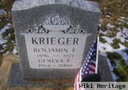 Benjamin F Krieger