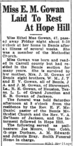 Ethel Mae Gowan