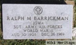 Ralph M Barrickman