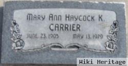 Mary Ann Haycock Carrier