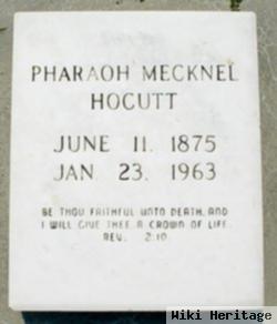 Pharaoh Mecknel Hocutt