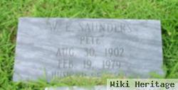 Wilton E "pete" Saunders