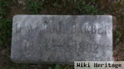 D. W. "jake" Barber