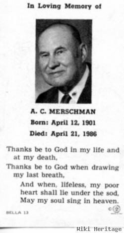 Aloysious C Merschman