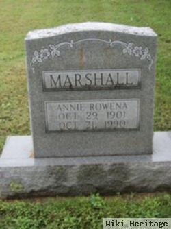 Rowena Ann "annie" Marshall