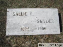 Sallie E Snyder