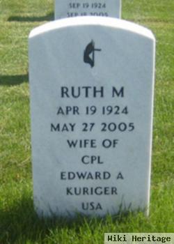 Ruth M Kuriger