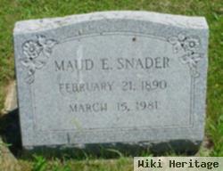 Maud E Snader