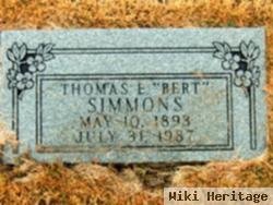 Thomas E "bert" Simmons