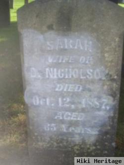 Sarah Thomas Nicholson