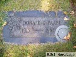 Donald G. Paape