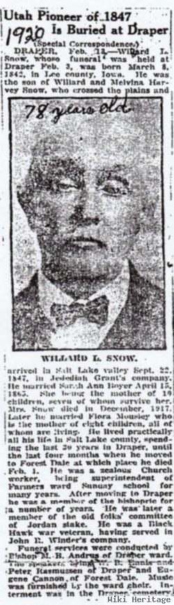 Willard Lycurgus Snow