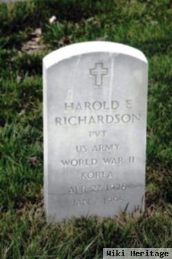 Harold E Richardson