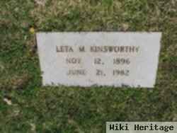 Leta M Kinsworthy