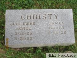 June Irene Acree Christy