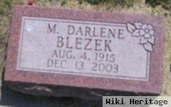 M Darlene Blezek