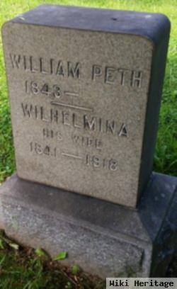 Wilhelmina "minnie" Pollex Peth