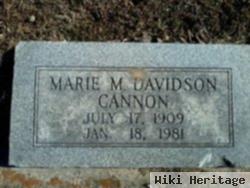 Marie M. Bennett Cannon