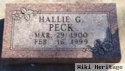 Hallie G Peck