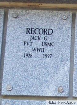 Jack G Record