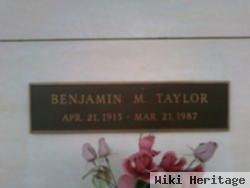 Benjamin M Taylor