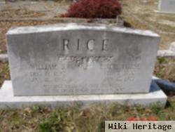 William Baker "willie" Rice, Sr