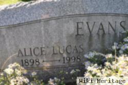 Bertha Alice Lucas Evans