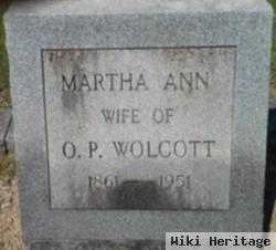 Martha Ann Wampler Wolcott