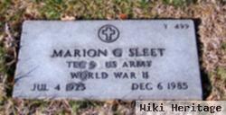 Marion G Sleet