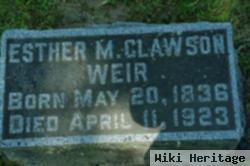 Esther M Clawson Weir