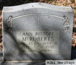 Ann Ristoff Mcroberts